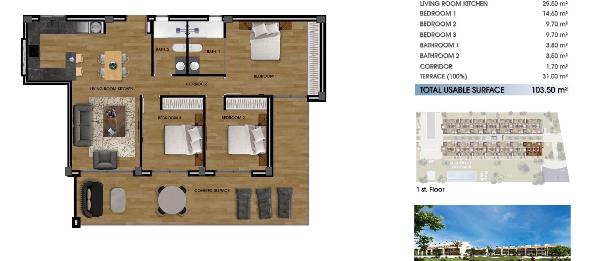 New Build - Apartment / flat - Los Alcazares - La Serena Golf