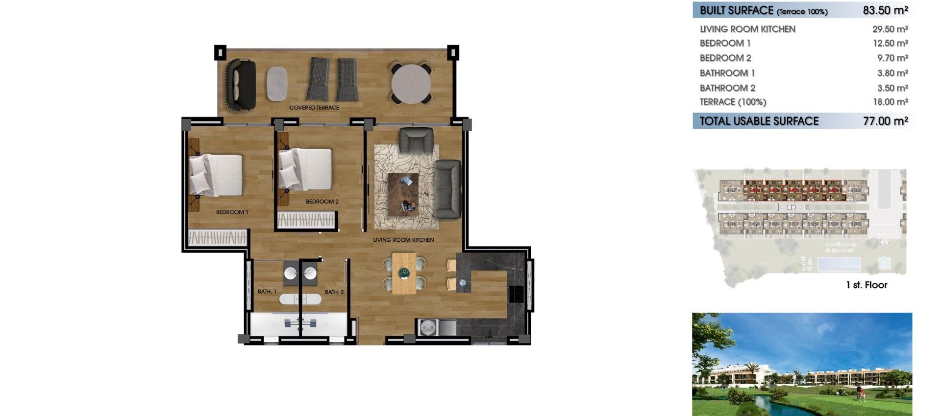 New Build - Apartment / flat - Los Alcazares - La Serena Golf